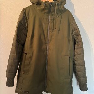 Columbia Women's Olive Boundary Bay Hybrid Jacket size XL